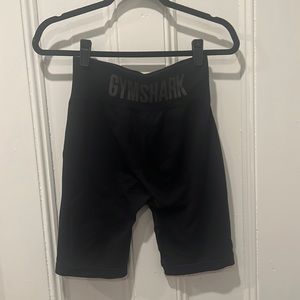 Black Gym Shark Biker Shorts